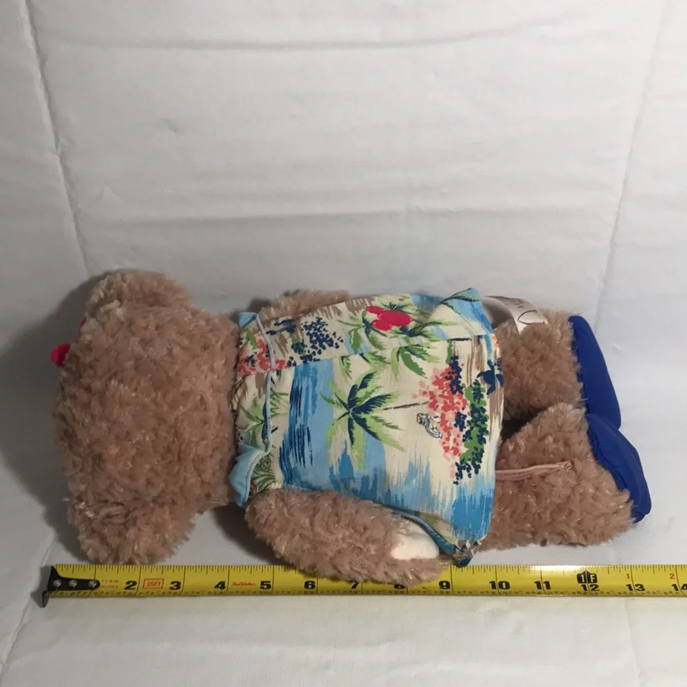 Shellie Mae Disney Aulani Plush Teddy Bear Hawaiian Dress, Sandals & Head Flower - Picture 11 of 11